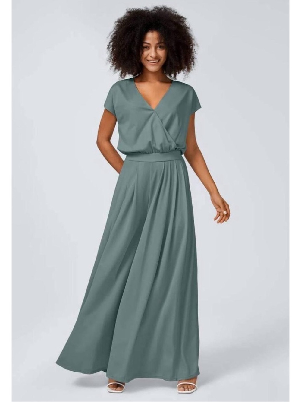 NWT Halara Vneck Surplice Waffle Jumpsuit